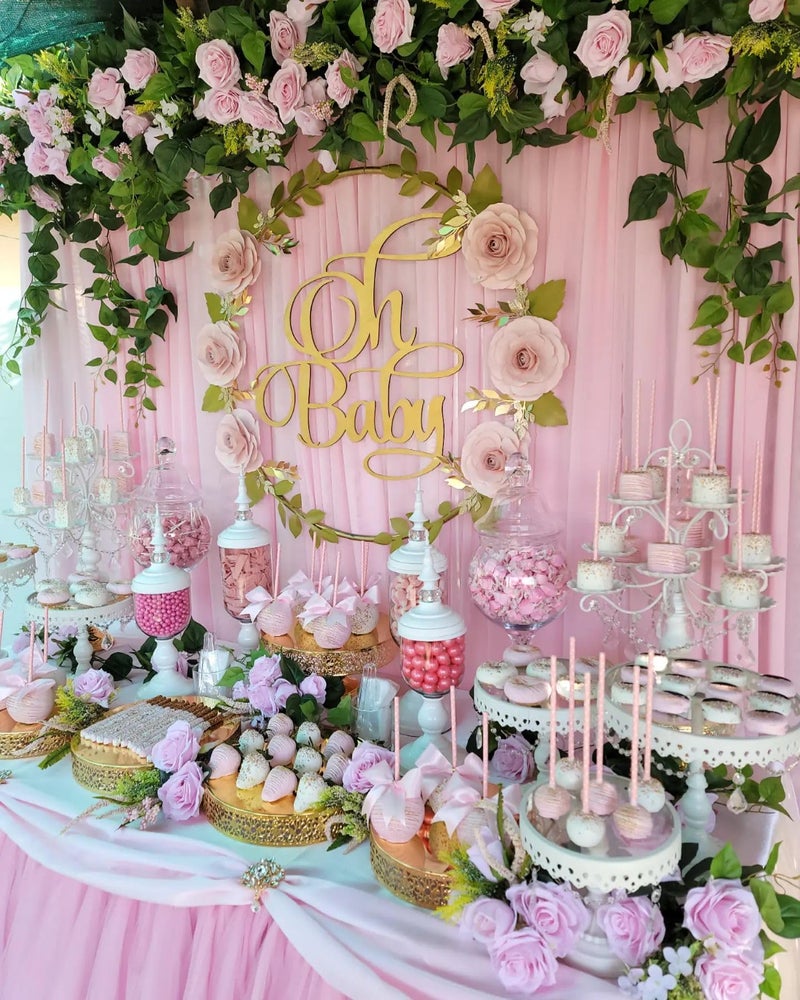 QueenDream Sheer Curtain Drapes 10ft x 8ft Pink Chiffon Fabric Backdrop Drapes Curtain for Wedding Arch Party Window Decoration - Image 2